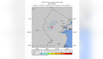 Earthquake reported in Somerset County, New Jersey