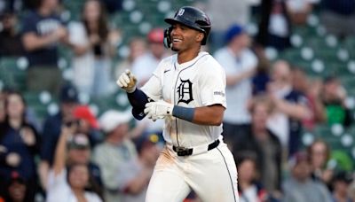 Pérez homers from both sides of plate in Tigers win over Cardinals to split DH after losing