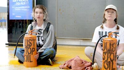 Two Just Stop Oil protesters arrested at Heathrow as activists stage second airport protest in a week