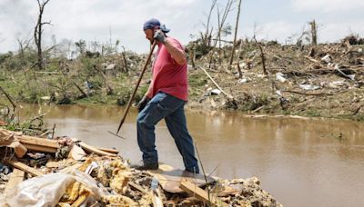 Barnsdall family searches for elderly father after tornado