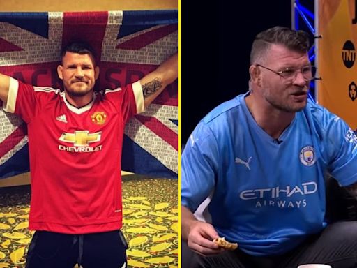 Michael Bisping wears rival top of Man United despite ties to Red Devils