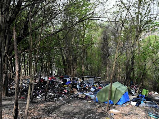 Fire near Troy's Prospect Park could lead to city's third clearing of a homeless encampment