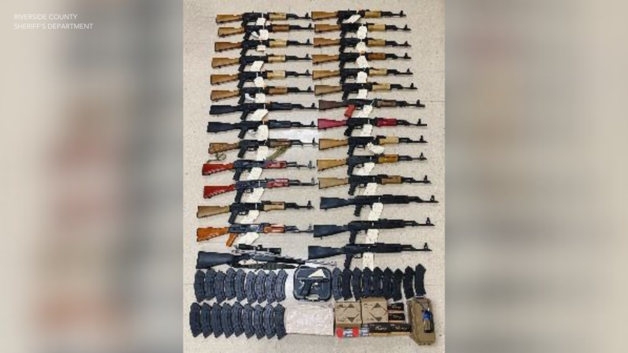 Arizona man smuggled 29 guns, including 27 assault rifles, into Riverside County, officials say