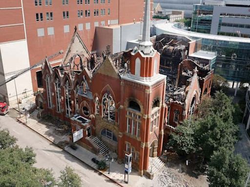 First Baptist Dallas’ chapel is a charred shell, but ‘our church is not a building’