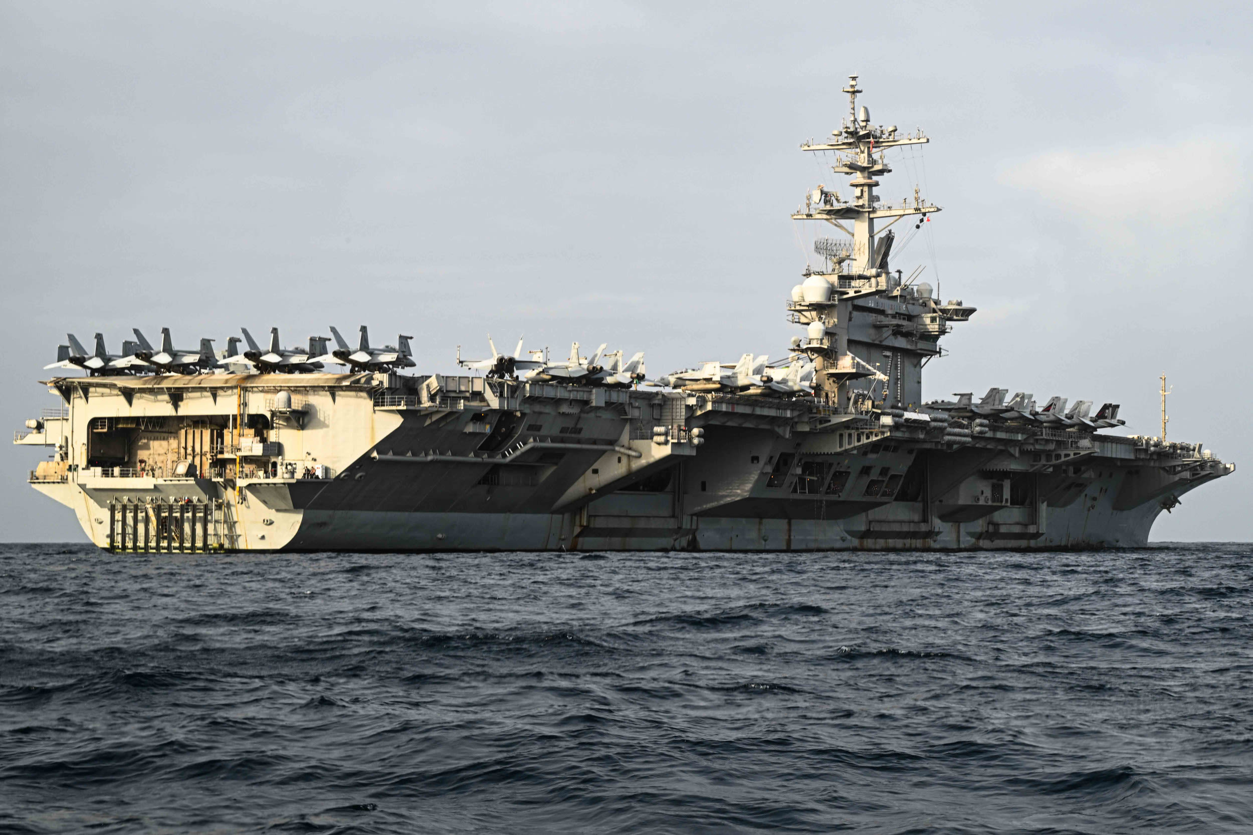 Satellite photos show US carrier strike groups in Middle East hotspot