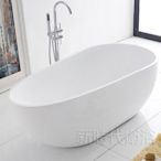 [新時代衛浴] 150cm蛋形獨立浴缸，薄邊大空間，內外缸完全一體無縫 蛋形時尚外型XYK181