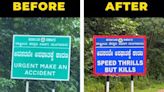 Karnataka's Highway Warning Signboard, 'Make An Accident,' Gets Fixed: Here's the New Version