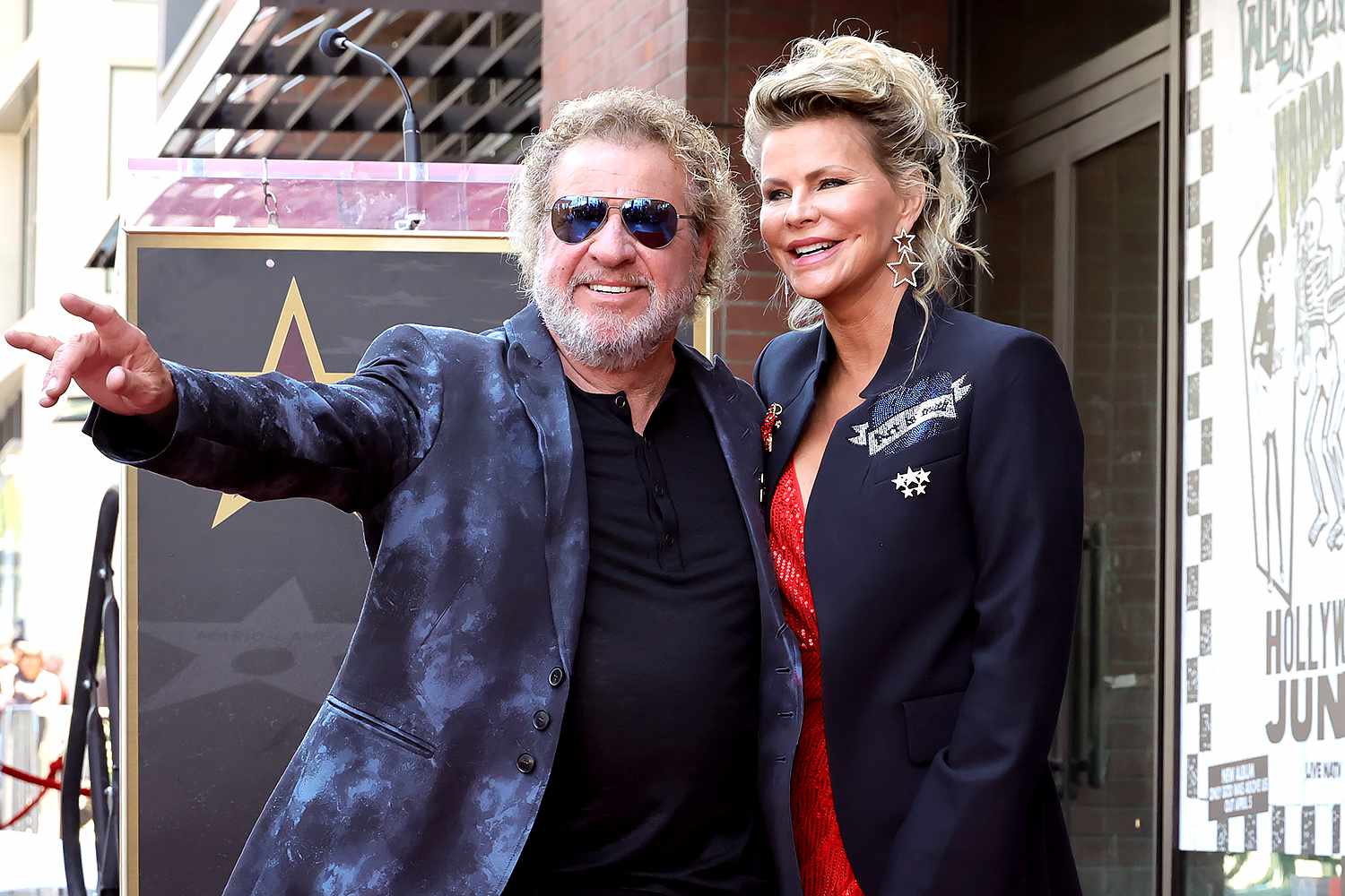 Sammy Hagar Jokes Wife Kari Has Been 'Holding on for Dear Life' Since They Got Together at His Walk of Fame Ceremony