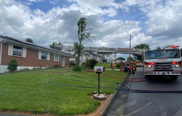 Five displaced after Roanoke house fire