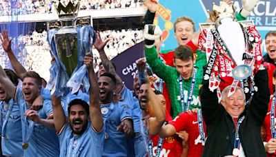 ¿A cuántas Premier League quedó el Manchester City del United?