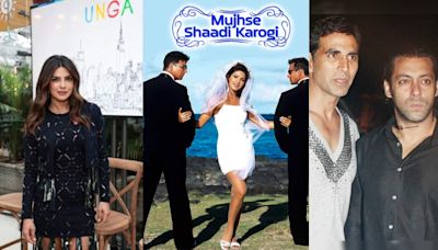 Priyanka Chopra shares a throwback pic with Salman Khan and Akshay Kumar as Mujhse Shaadi Karogi completes 20 years