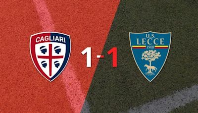 Serie A: Cagliari y Lecce empataron 1 a 1