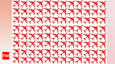 Optical Illusion: Test your eyesight: Find the odd red plane in under 7 seconds | - Times of India