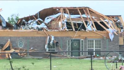 Family's home without roof after overnight tornado hits near Yukon