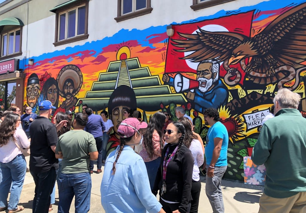 East San Jose community celebrates a new mural filled with symbolism
