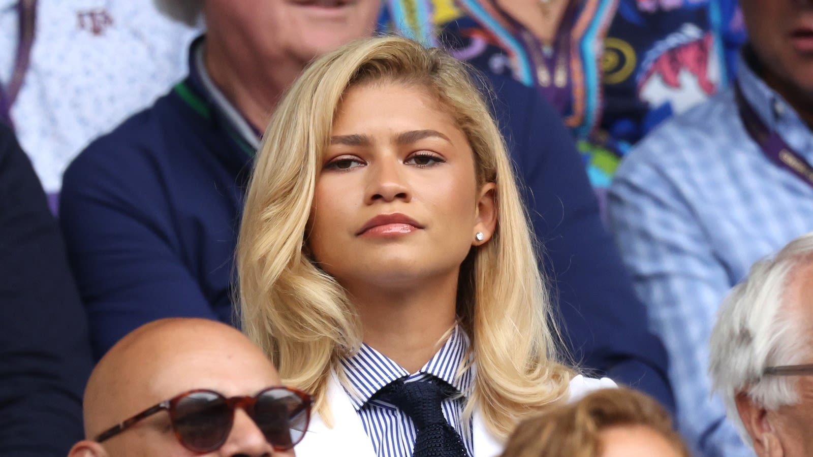 Zendaya suits up for Wimbledon in preppy style