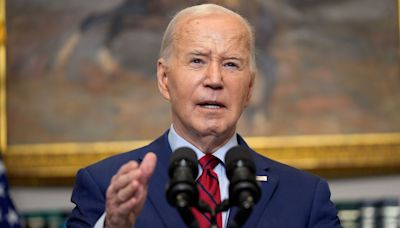 Biden says 'order must prevail' during campus protests over the war in Gaza