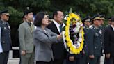 Tsai renews her pledge to strengthen Taiwan's self-defense during her visit to war memorial