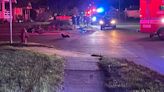 Motorcyclist hospitalized after crashing at 70th & Douglas