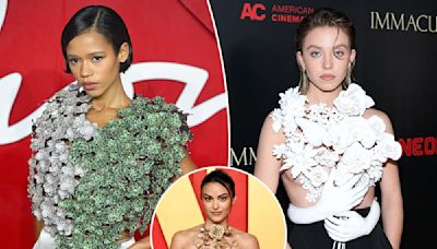 Stars wow with daring, sculptural decolletage: Sydney Sweeney, Camila Mendes