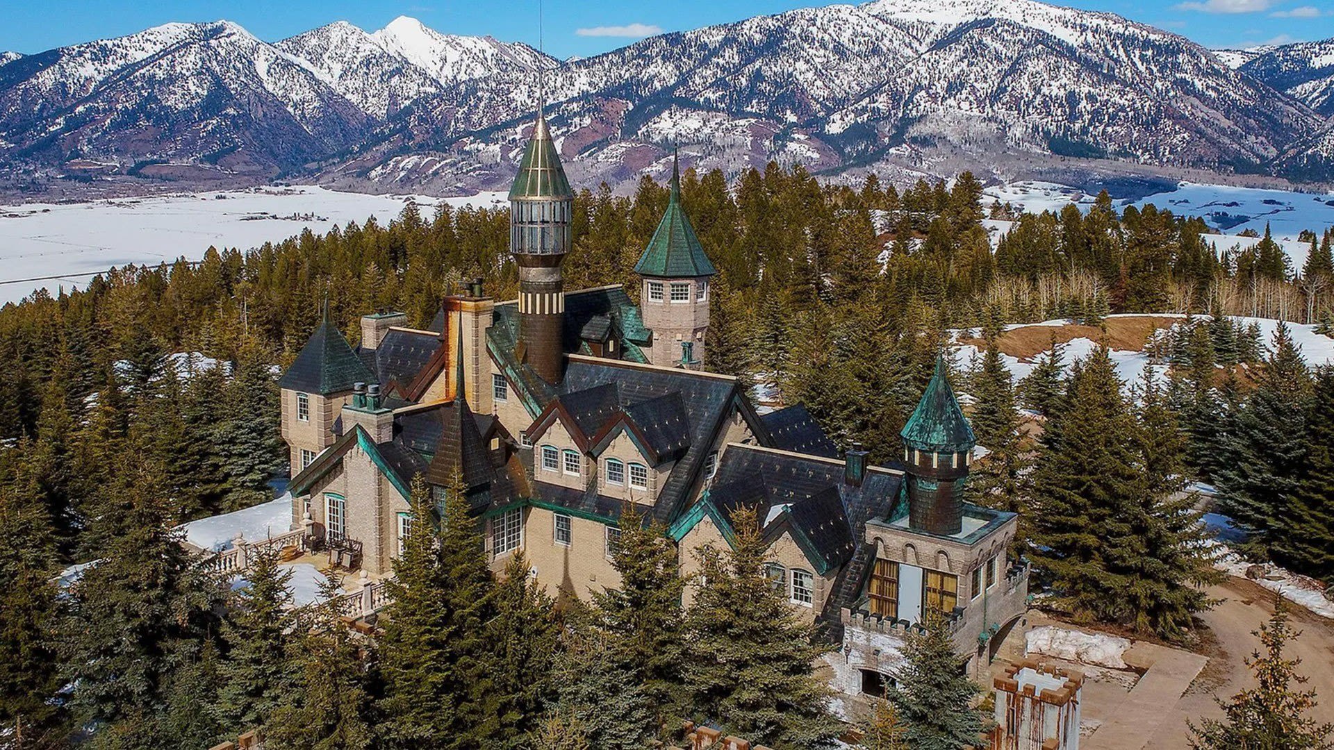 Right Royal: This $14M Castle on 40 Acres in Wyoming Is the Stuff of Fairy-Tale Dreams