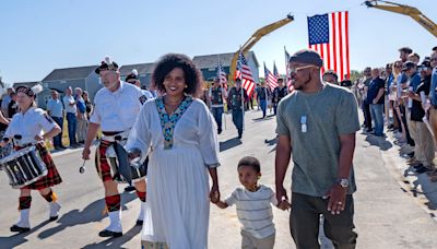 Navy vet, family receive newly-built free home in Whitestown