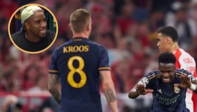 Jefferson Farfán y su reacción al pase de Toni Kroos para el gol de Vinicius en Real Madrid vs Bayern Munich por Champions League