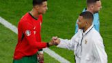 Reações de Cristiano Ronaldo e Mbappé em duelo na Eurocopa viralizam