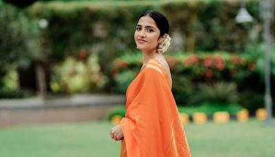 Rukmini Vasanth Gets The Festive Memo Right In Orange Cotton Saree - News18