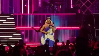 Nicki Minaj delights Glasgow fans with popular anthem wearing Scotland flag at Hydro gig