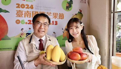 女神級大胃王泡芙與台南市長黃偉哲聯手宣傳芒果節 | 蕃新聞