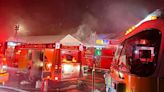 Fire crews battle early morning blaze at West Greenwich business plaza