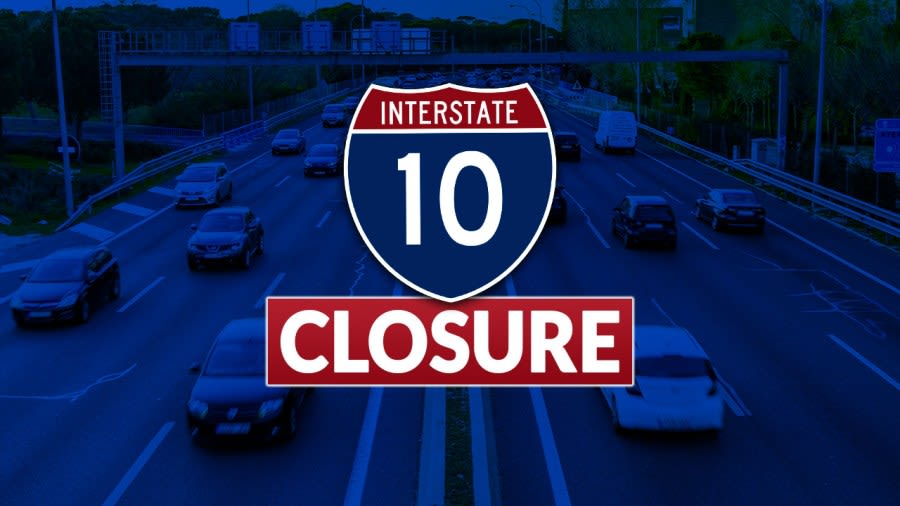 Lane of I-10 high-rise to close for street light repairs in New Orleans