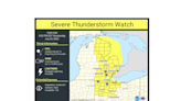 Much of lower Michigan included in Severe Thunderstorm Watch this afternoon and evening