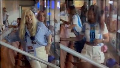 Susana Giménez y Anto Roccuzzo compartieron palco en el encuentro de la selección argentina y los fanáticos estallaron