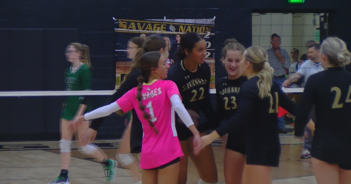 Savannah High School volleyball sweeps Lafayette at home