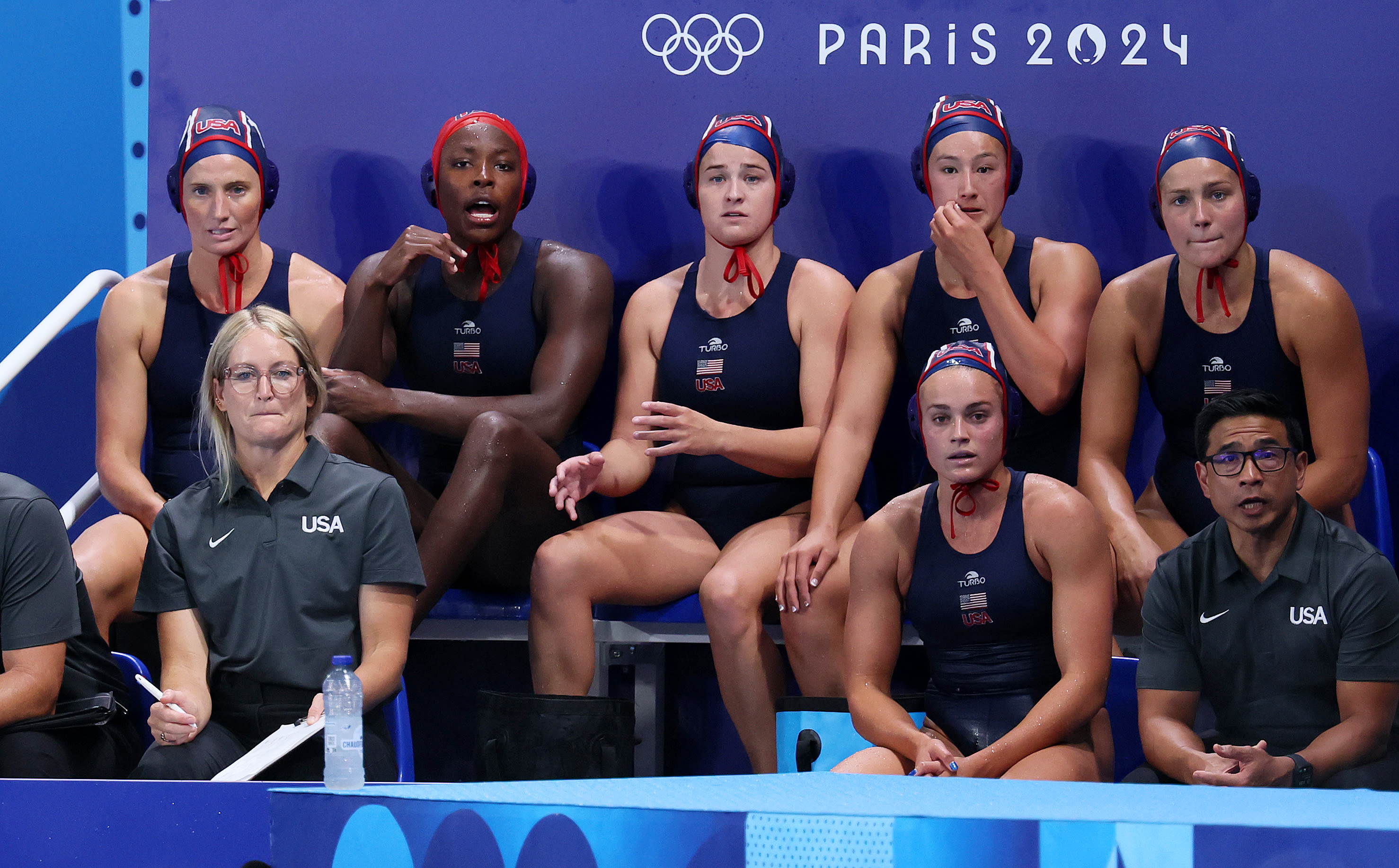 USA Women's Water Polo Has Surprising Supporter at 2024 Olympics