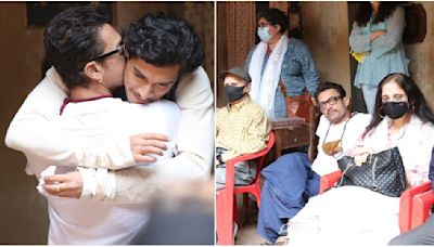 Maharaj: When Aamir Khan and Reena Dutta visited Junaid Khan on first day of shoot; see Mr Perfectionist hugging son in UNSEEN pics