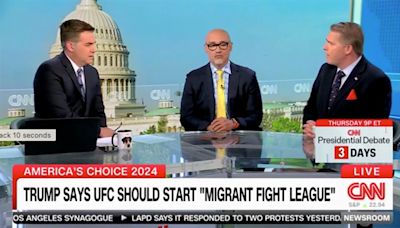 CNN's Jim Acosta clashes with panelist over Trump migrant 'fight clubs': 'Worry about the murders, the rapes'