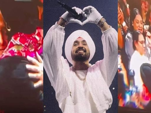 Diljit Dosanjh introduces his mother and sister for the FIRST time at the Manchester concert | - Times of India