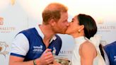 Prince Harry, Meghan share celebratory kiss after charity polo match