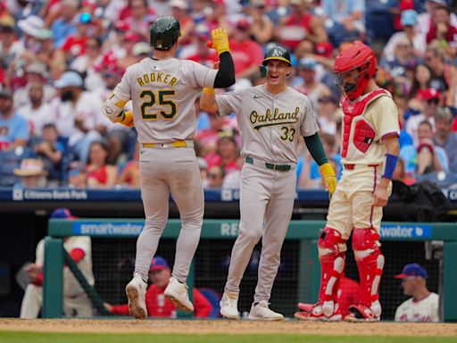 Oakland A's hit 8 home runs in scorching 18-3 win over Philadelphia Phillies