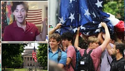 UNC student who defended American flag says ‘unwashed Marxist horde’ could only have it over his ‘dead body’