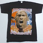 【Mr.17】Michael Jordan 麥可喬丹 籃球之神 刷古風舊復短袖人像人物T恤 (Z005)