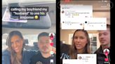 Woman divides internet after filming boyfriend’s reaction to being called her husband