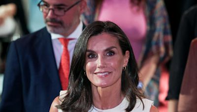 Queen Letizia Gives The Summer Tank Top An Artsy Twist