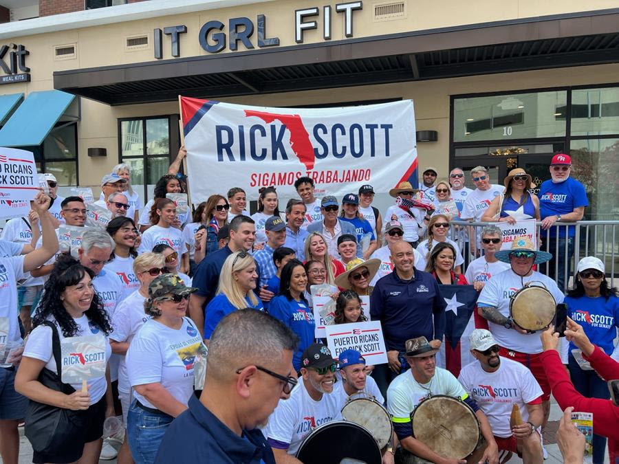 Rick Scott touts Puerto Rican leaders' support for re-election bid