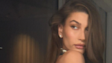 Hailey Bieber Is a Glam Vixen in a Backless Sequined Look