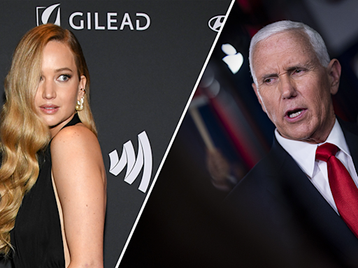 'Hunger Games' star Jennifer Lawrence jokes Mike Pence is secretly gay at GLAAD Awards