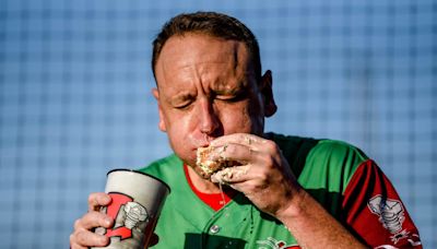 Joey Chestnut Crushes Ice Cream at Detroit Tigers' Minor League Affiliate on Saturday